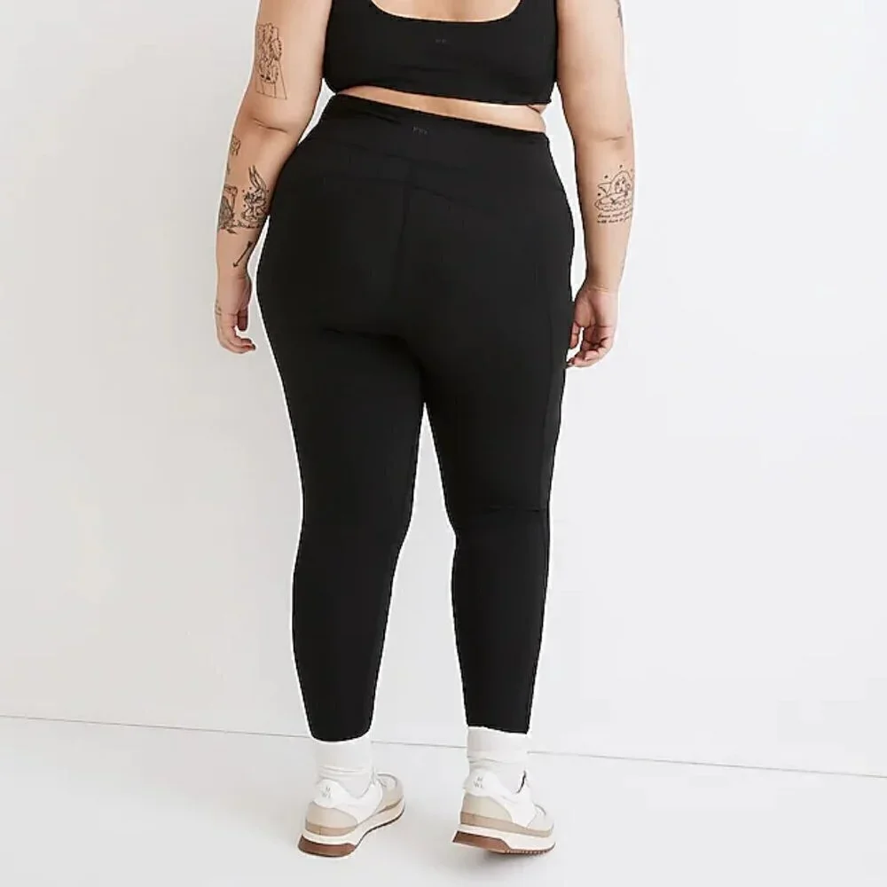 Madewell MWL Flex Supersoft High Rise 25" Leggings Black Plus Size 2X NWT - Picture 2 of 10